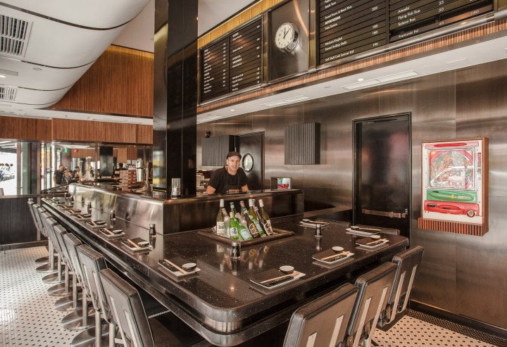 Persi in his Diner-inspired Japanese restaurant